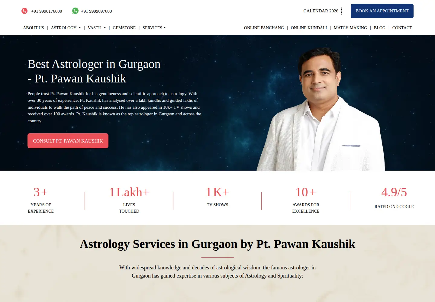 Screenshot of pawankaushik.com