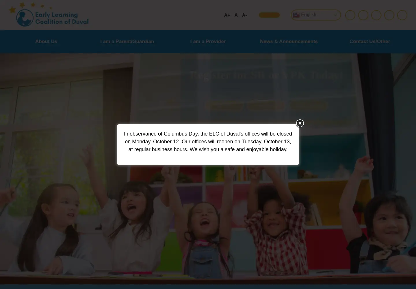 Screenshot of elcduval.org