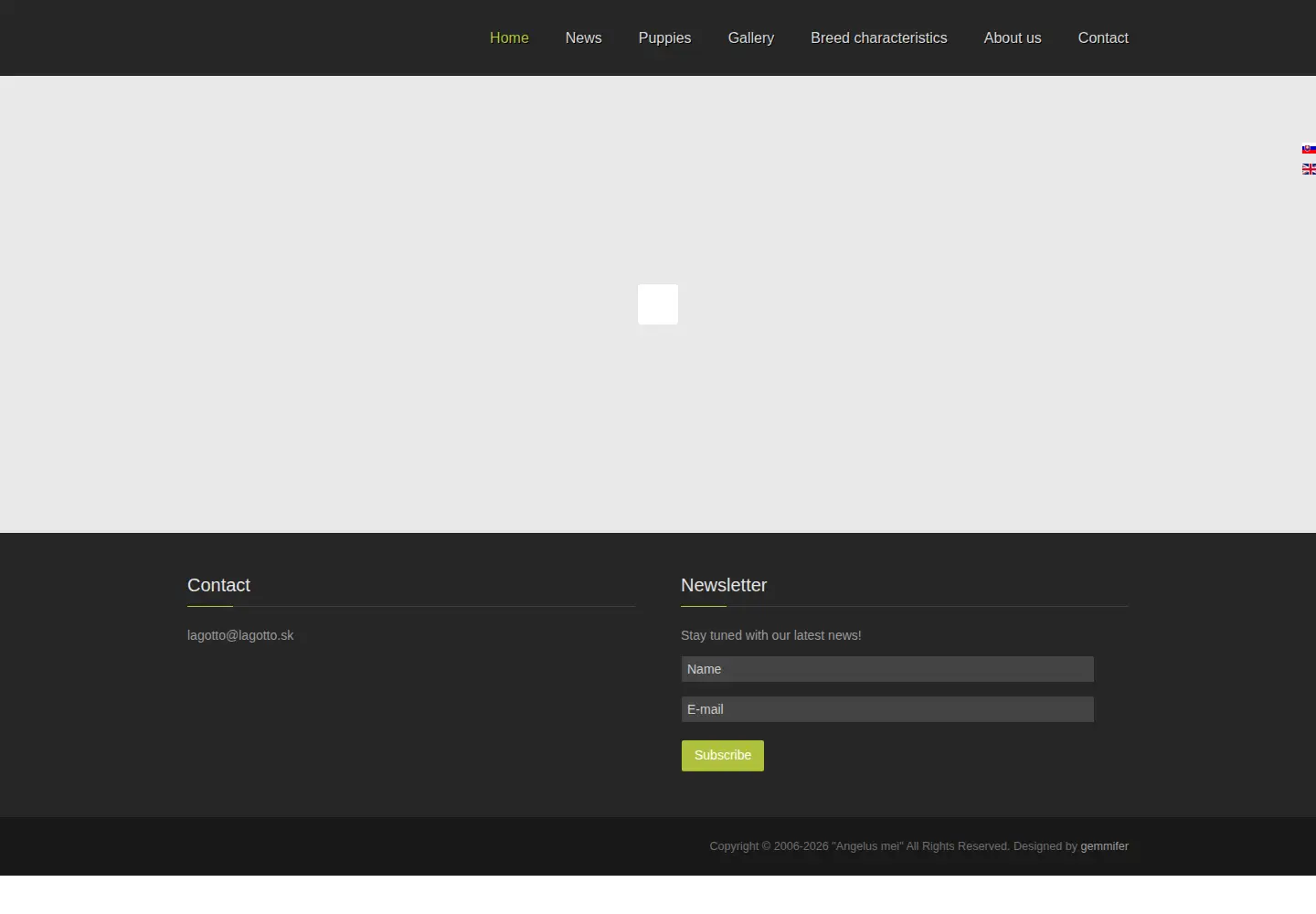 Screenshot of lagotto.sk