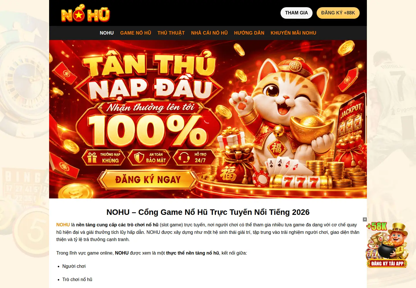 Captured homepage of nohu90.social in the current scan