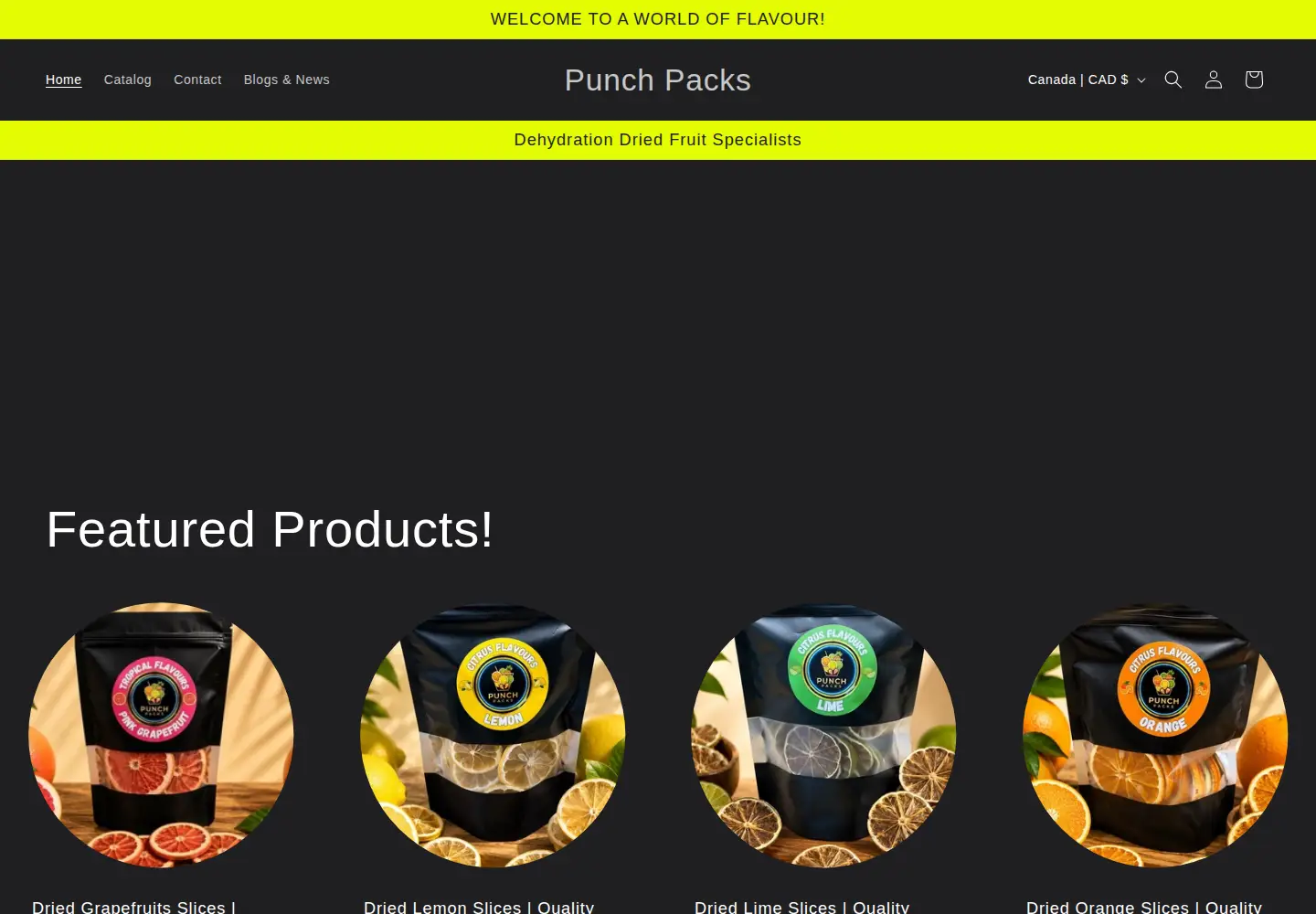 Screenshot of punchpacks.co.uk