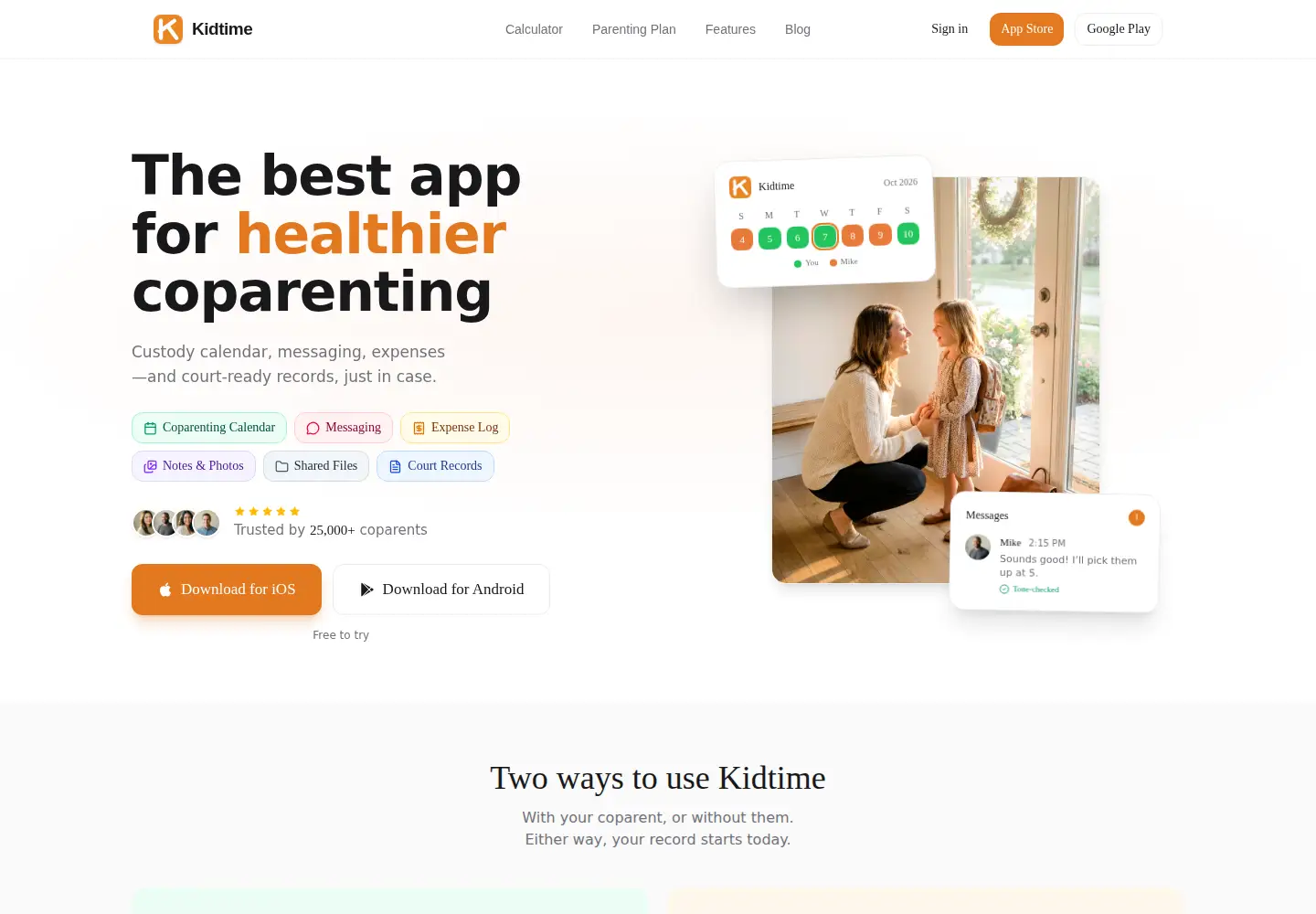 Screenshot of kidtime.app