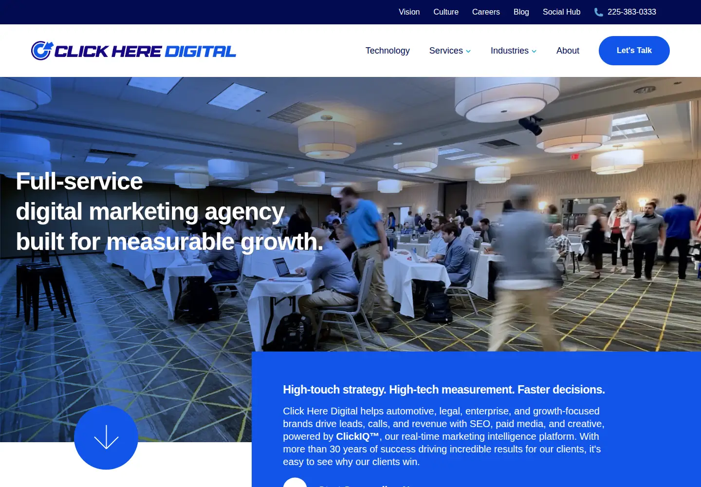 Screenshot of clickheredigital.com