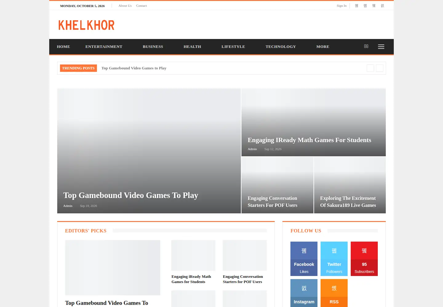 Screenshot of khelkhor.com