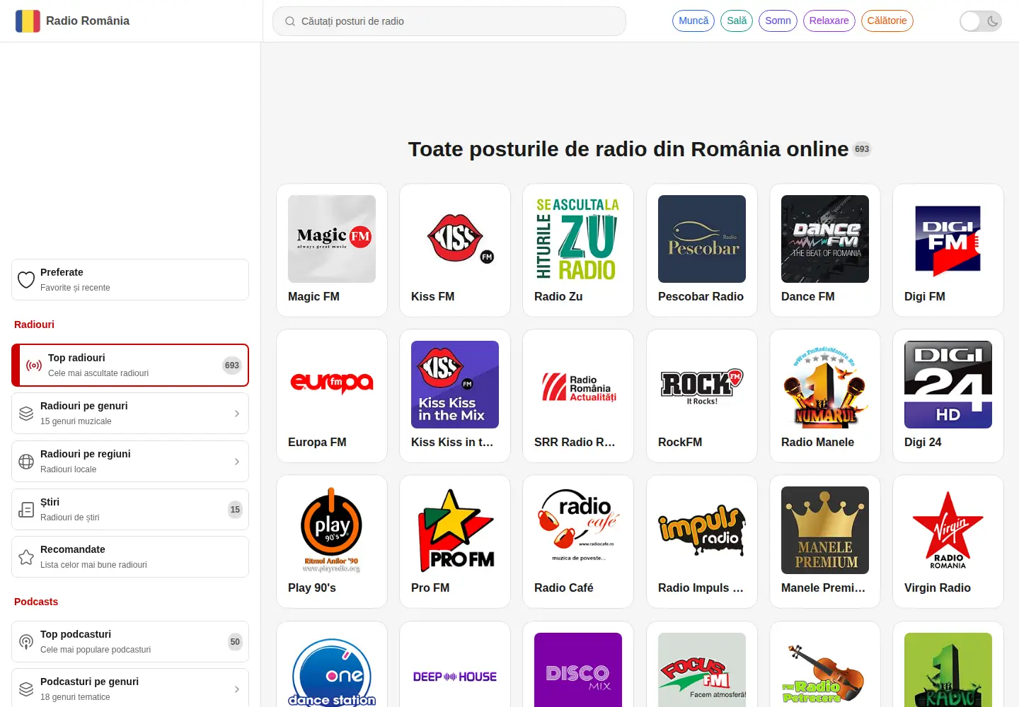 Screenshot of radio-romania.com