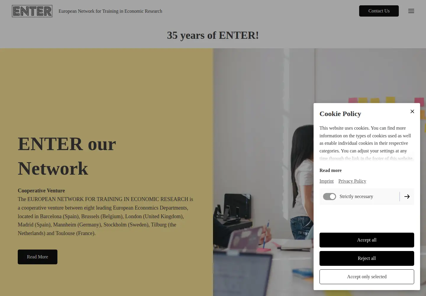 Screenshot of enter-network.org