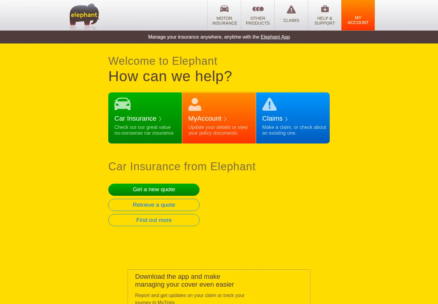 Screenshot of elephant.co.uk