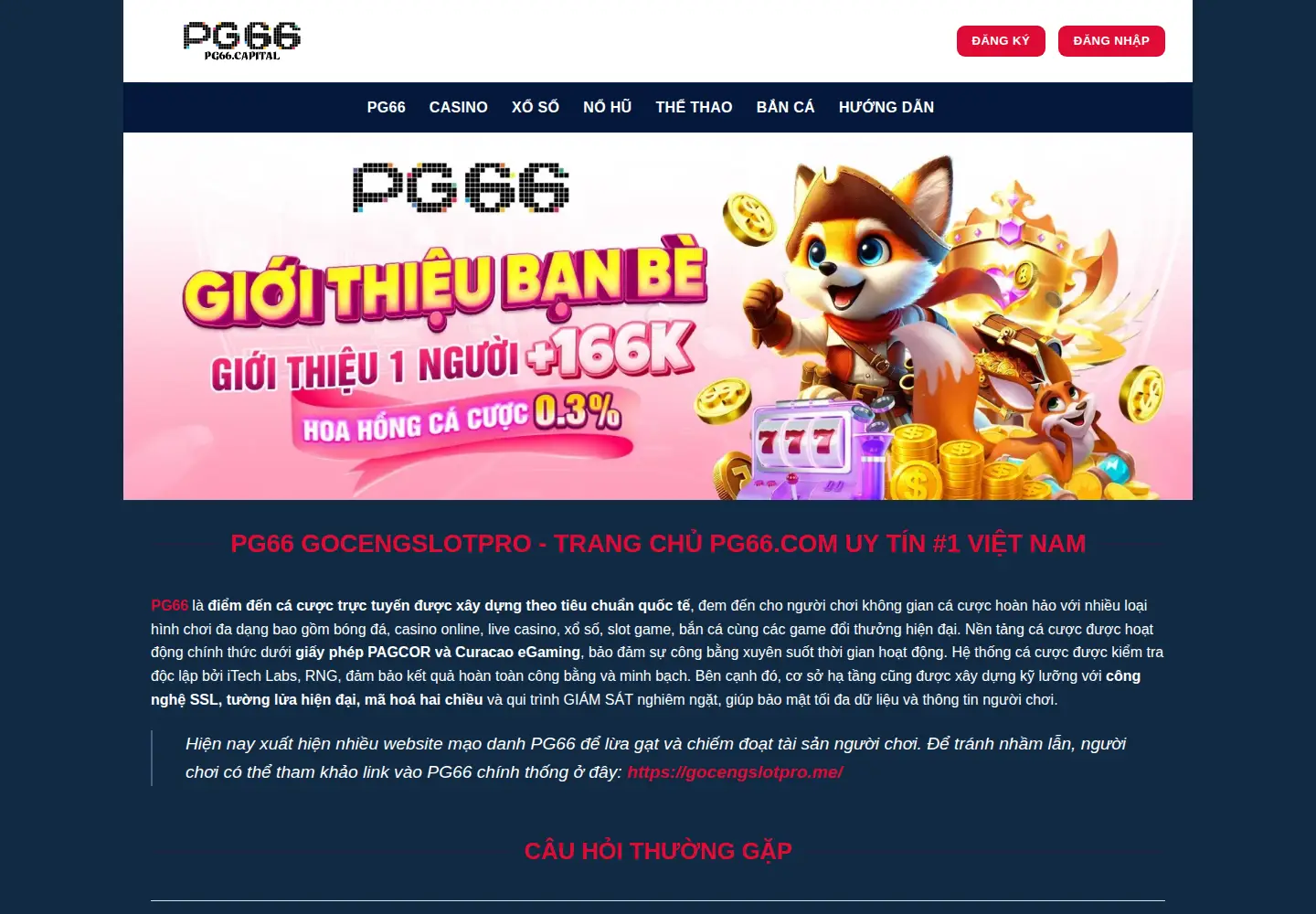 Screenshot of pg66.capital