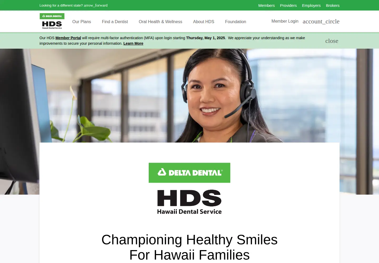 Screenshot of hawaiidentalservice.com
