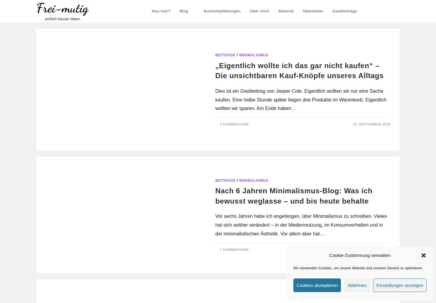Screenshot of frei-mutig.de