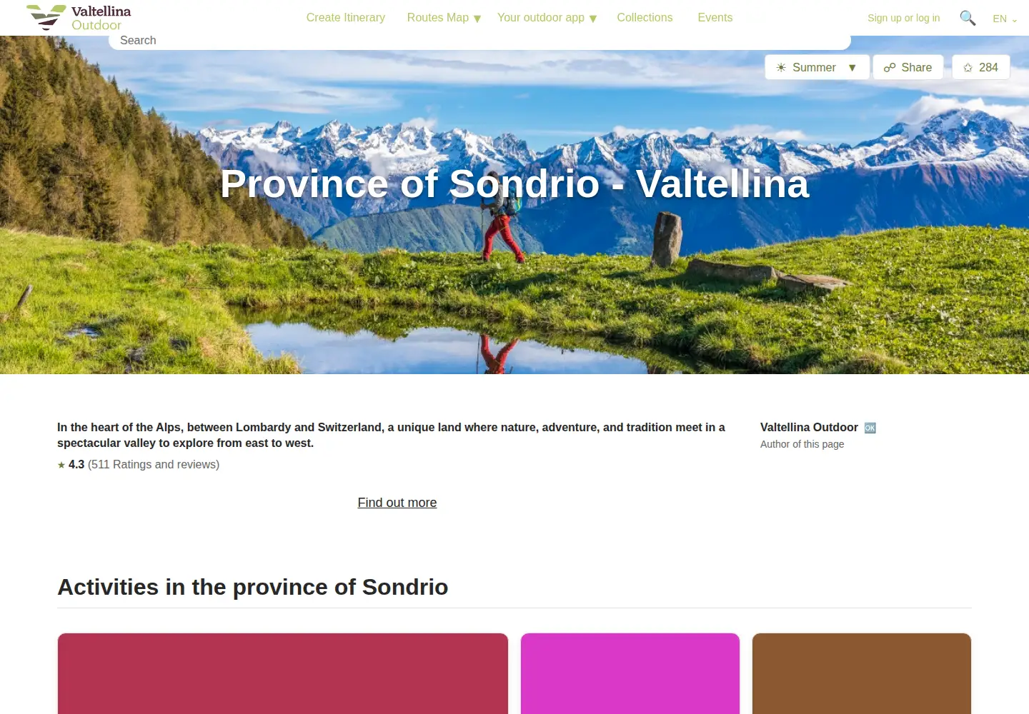 Screenshot of valtellinaoutdoor.it