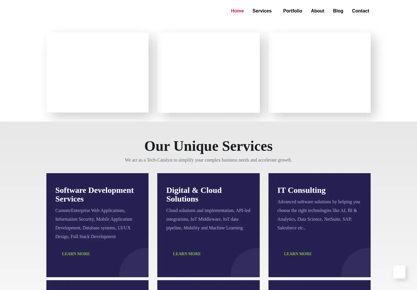 Screenshot of conquerorstech.net