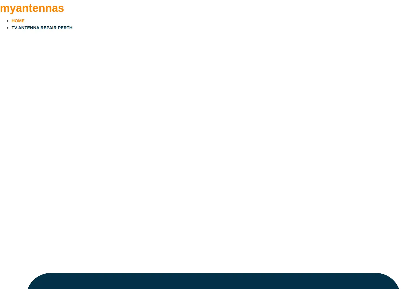 Screenshot of myantennas.com.au