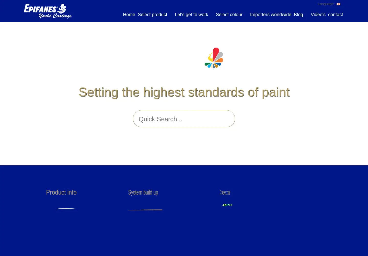 Captured homepage of epifanes.nl in the current scan
