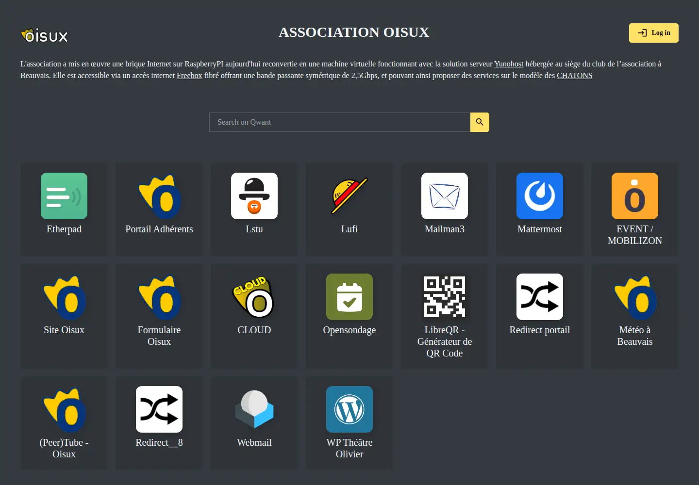 Screenshot of oisux.org