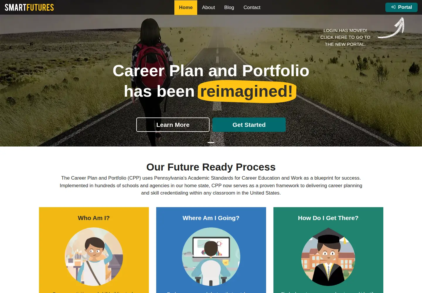 Captured homepage of smartfutures.org in the current scan