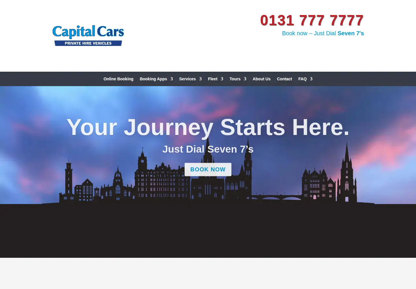 Screenshot of capitalcarsscotland.co.uk