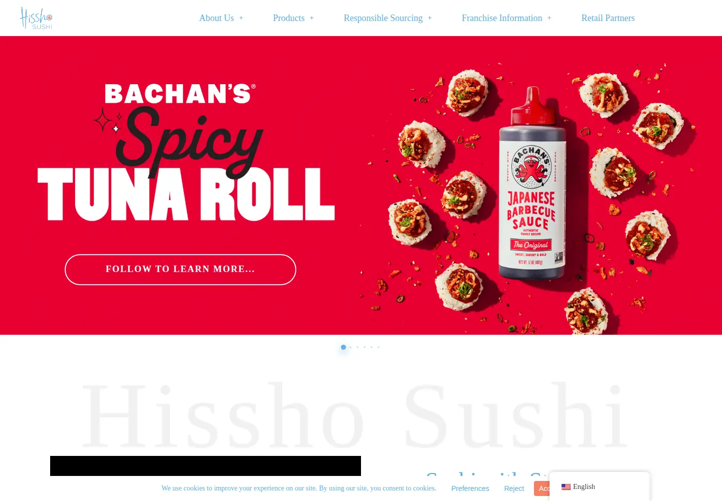 Captured homepage of hisshosushi.com in the current scan