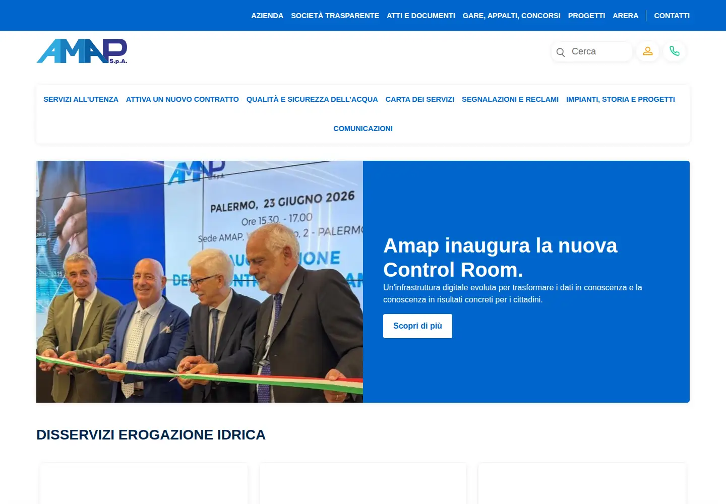 Screenshot of amapspa.it
