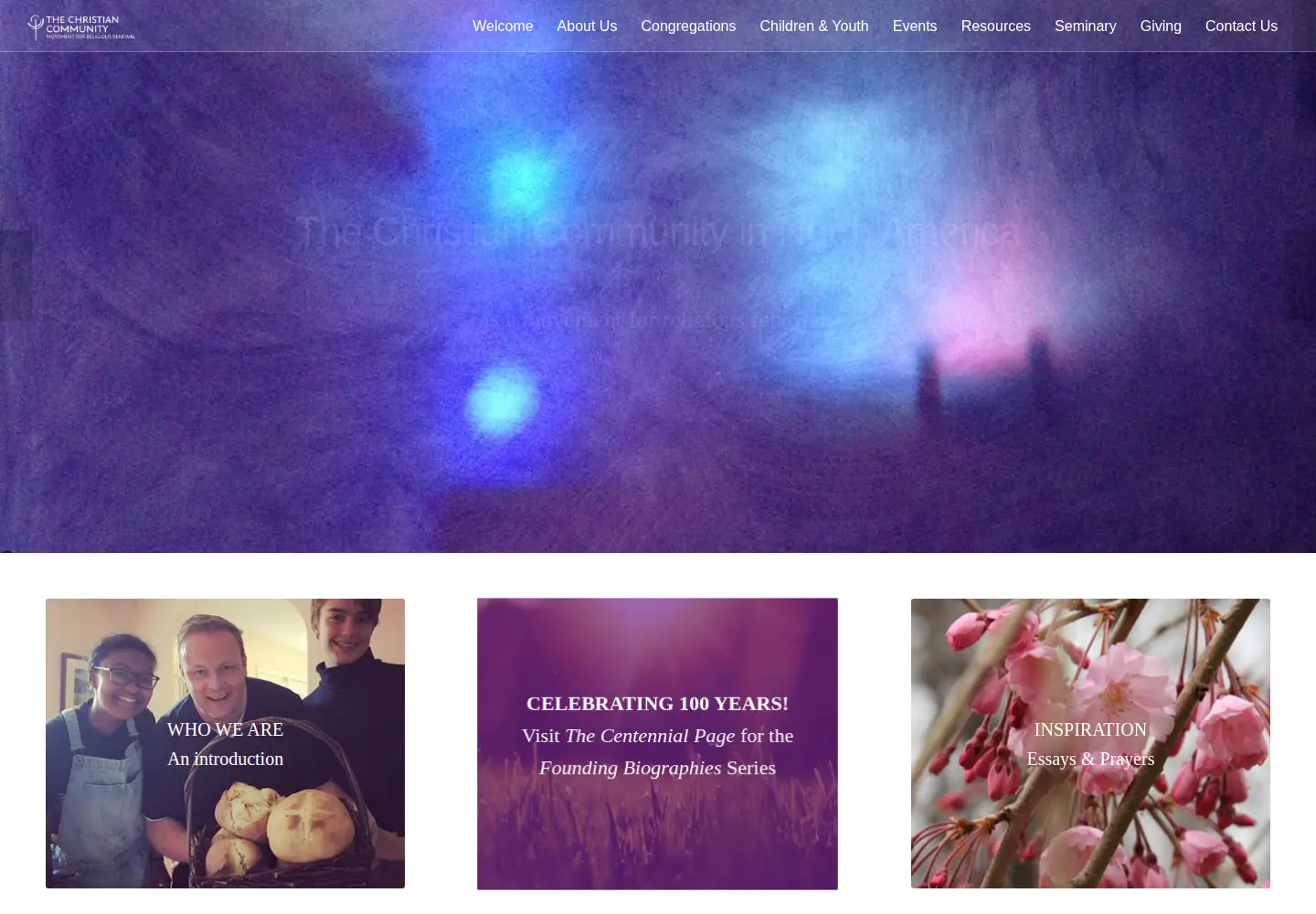 Screenshot of thechristiancommunity.org