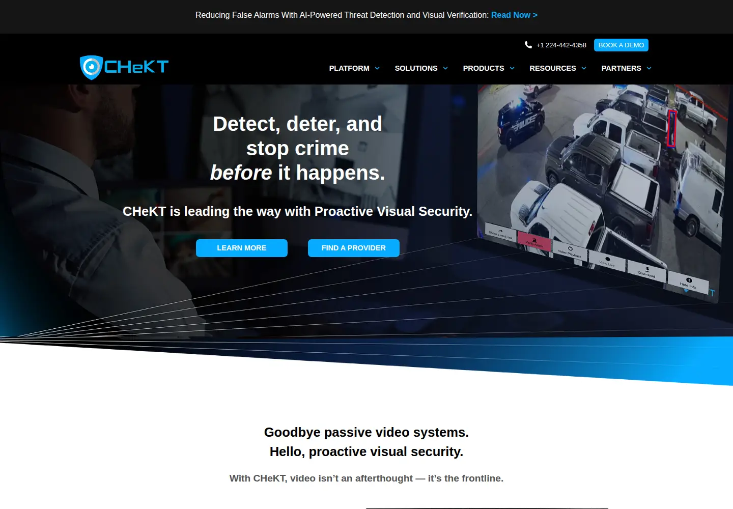 Captured homepage of chekt.com in the current scan