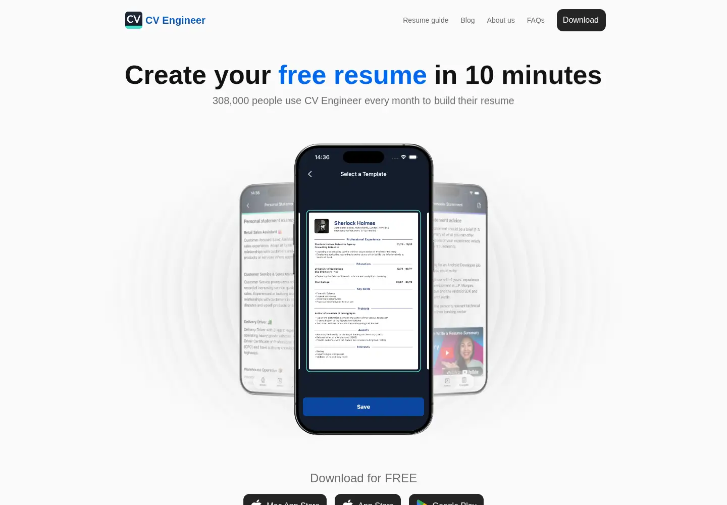 Screenshot of cvengineer.com