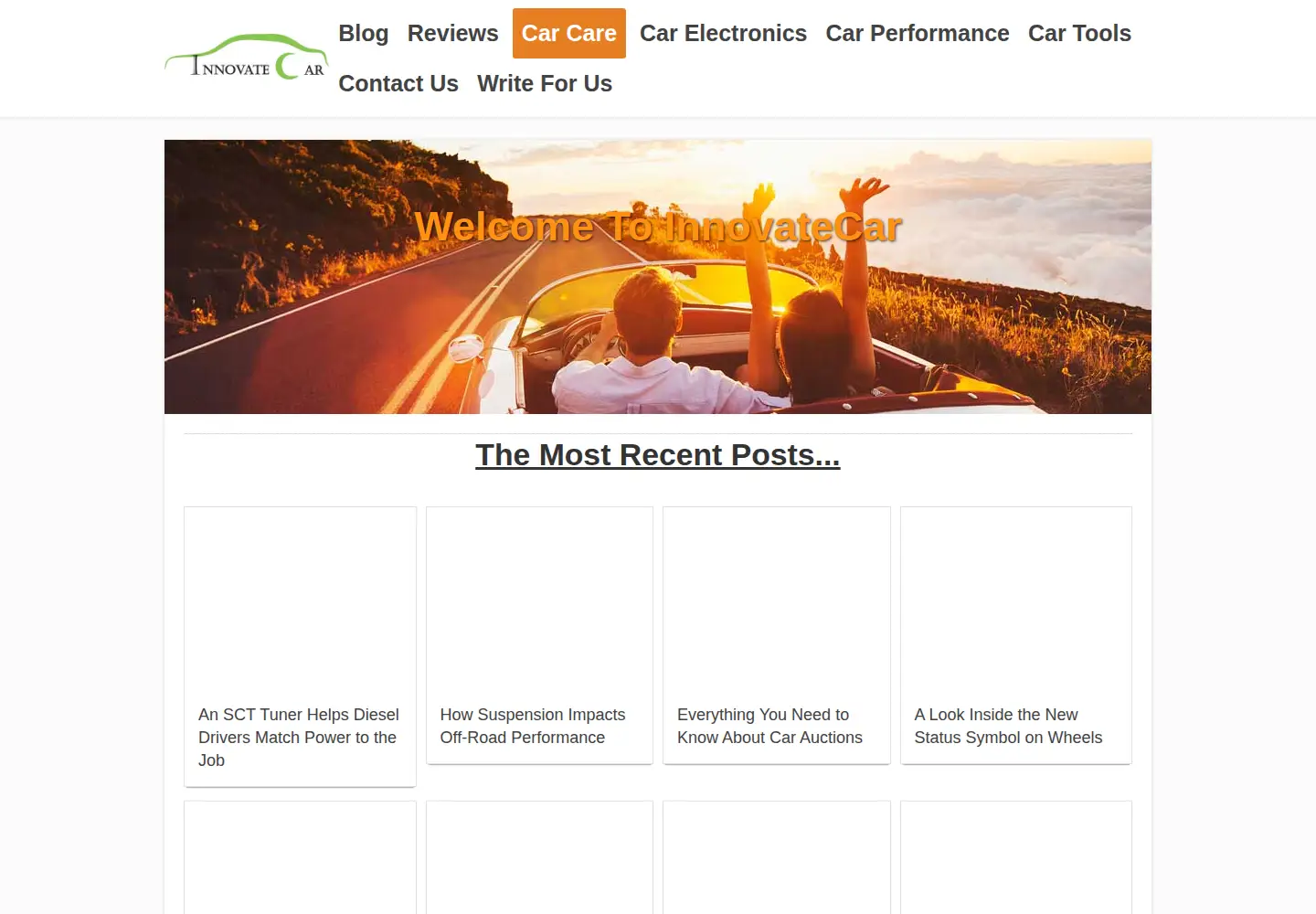 Screenshot of innovatecar.com