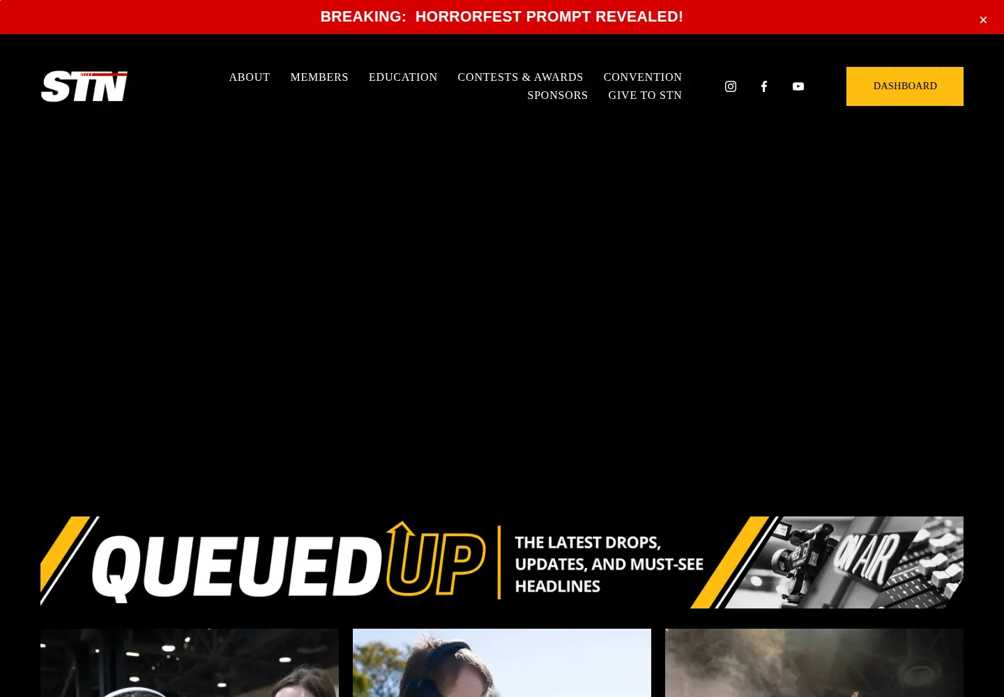 Screenshot of studenttelevision.com