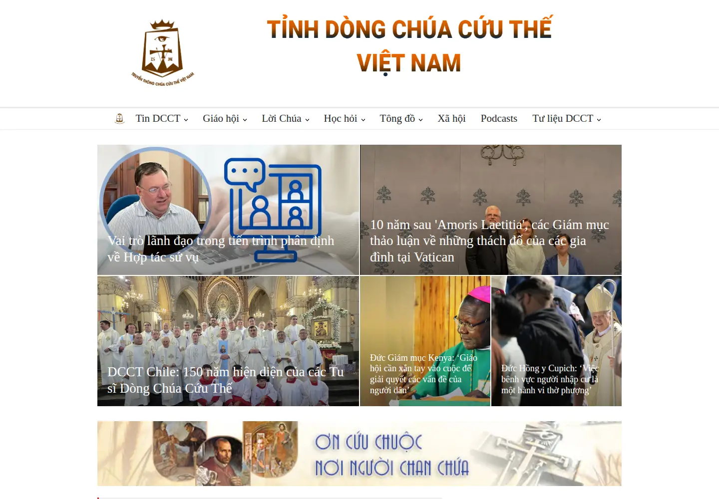 Captured homepage of dcctvn.org in the current scan