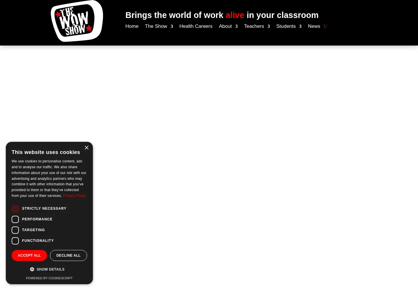 Screenshot of thewowshow.org