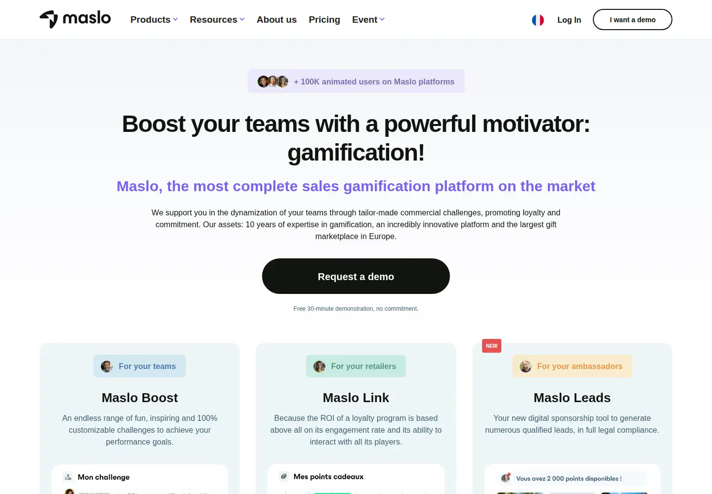 Captured homepage of maslo.app in the current scan