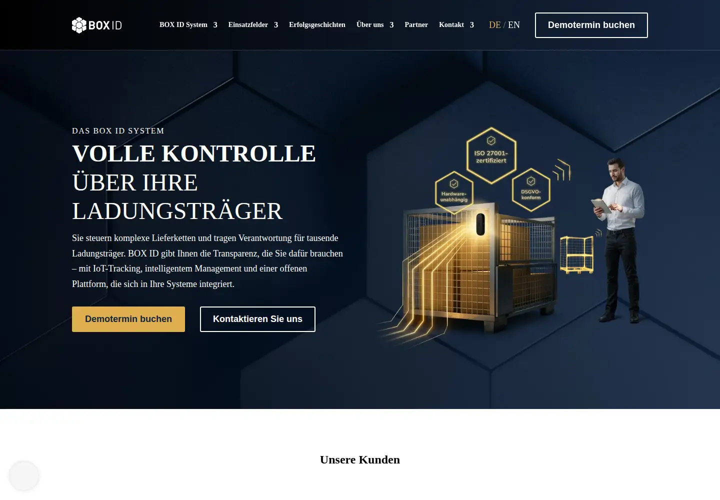 Screenshot of box-id.com