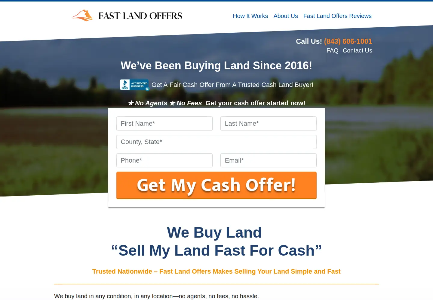 Screenshot of fastlandoffers.com