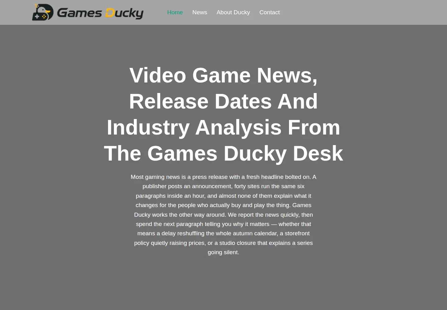 Screenshot of gamesducky.com