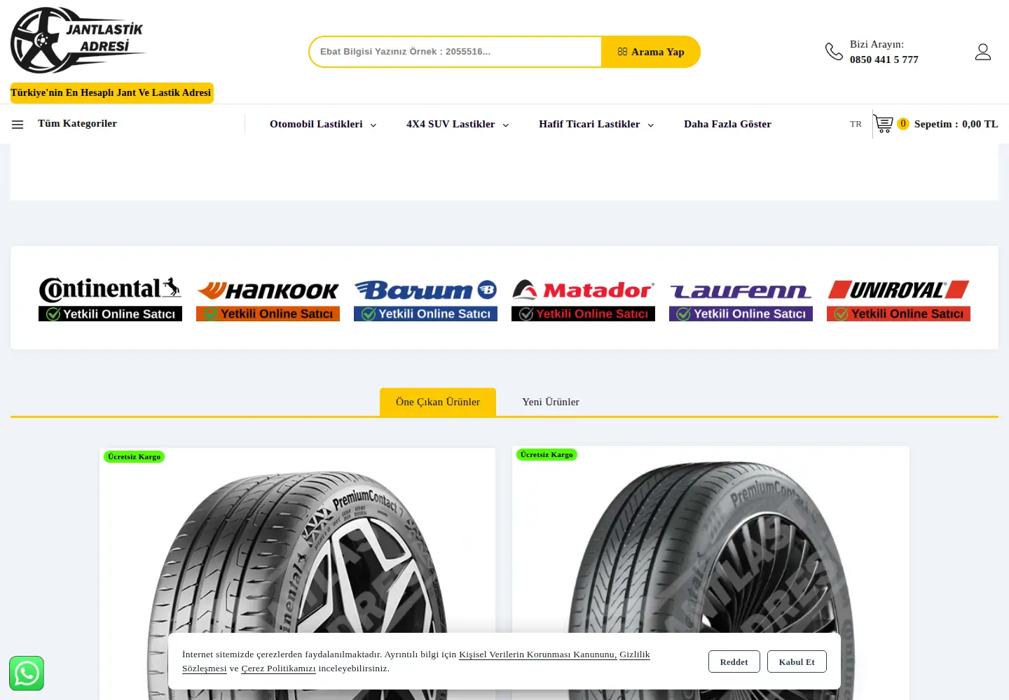 Screenshot of jantlastikadresi.com