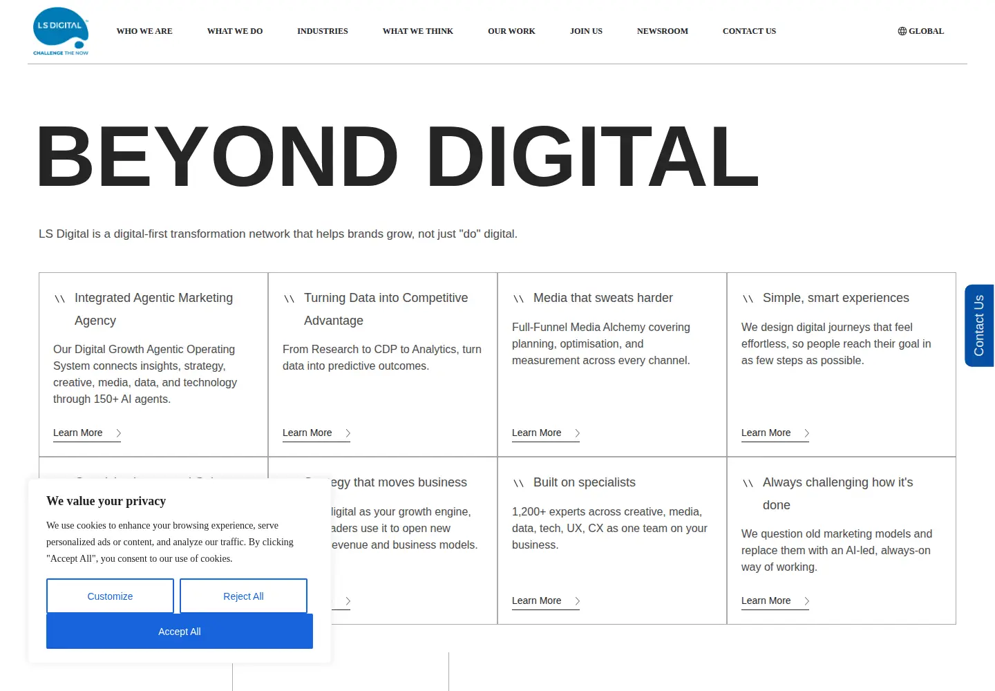 Screenshot of lsdigital.com