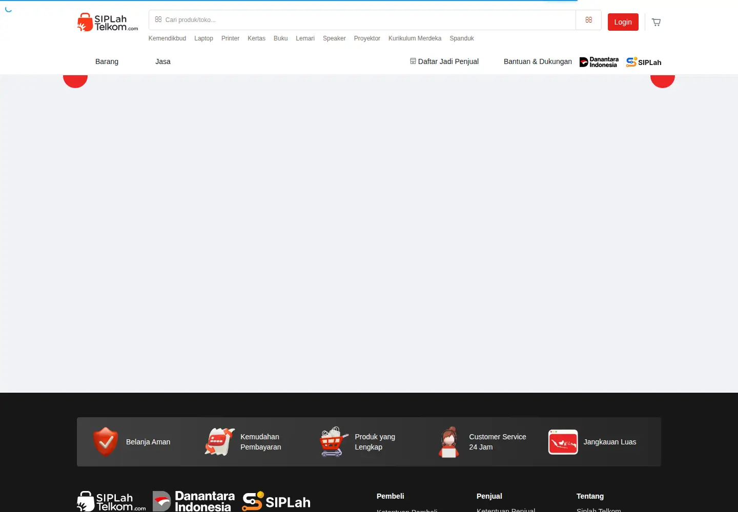 Captured homepage of siplahtelkom.com in the current scan