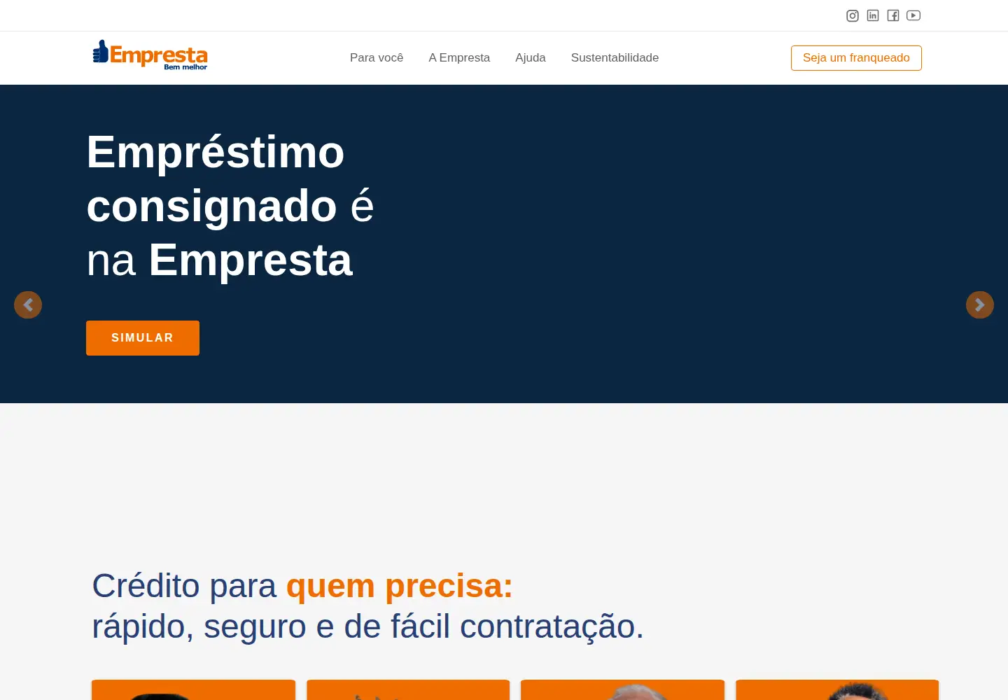 Screenshot of empresta.com.br