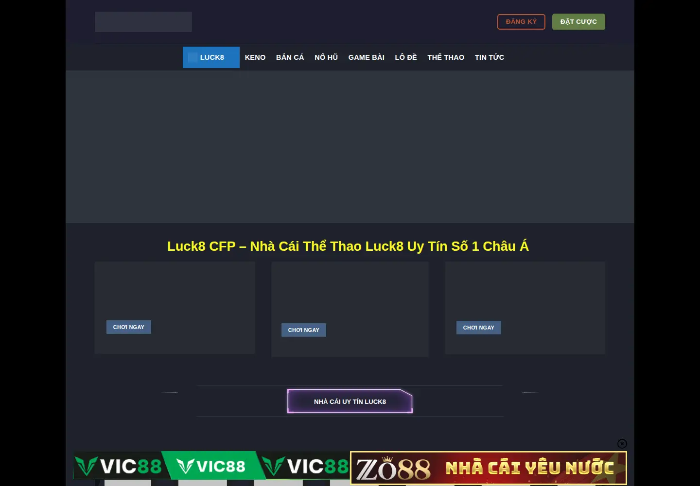 Screenshot of luck8.com.bz
