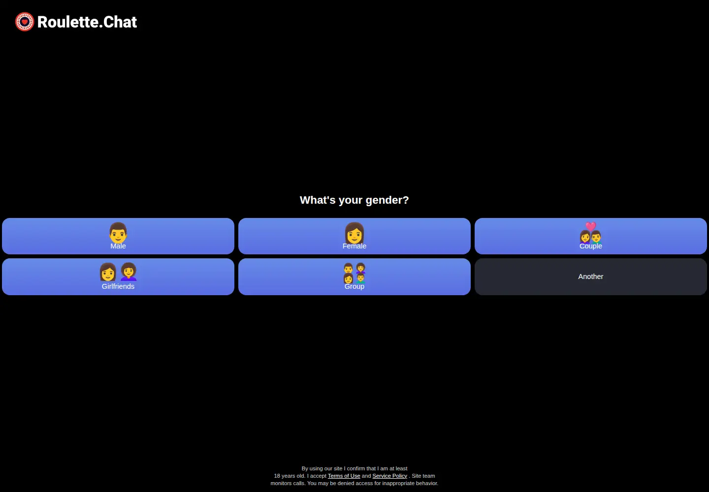 Screenshot of roulette.chat