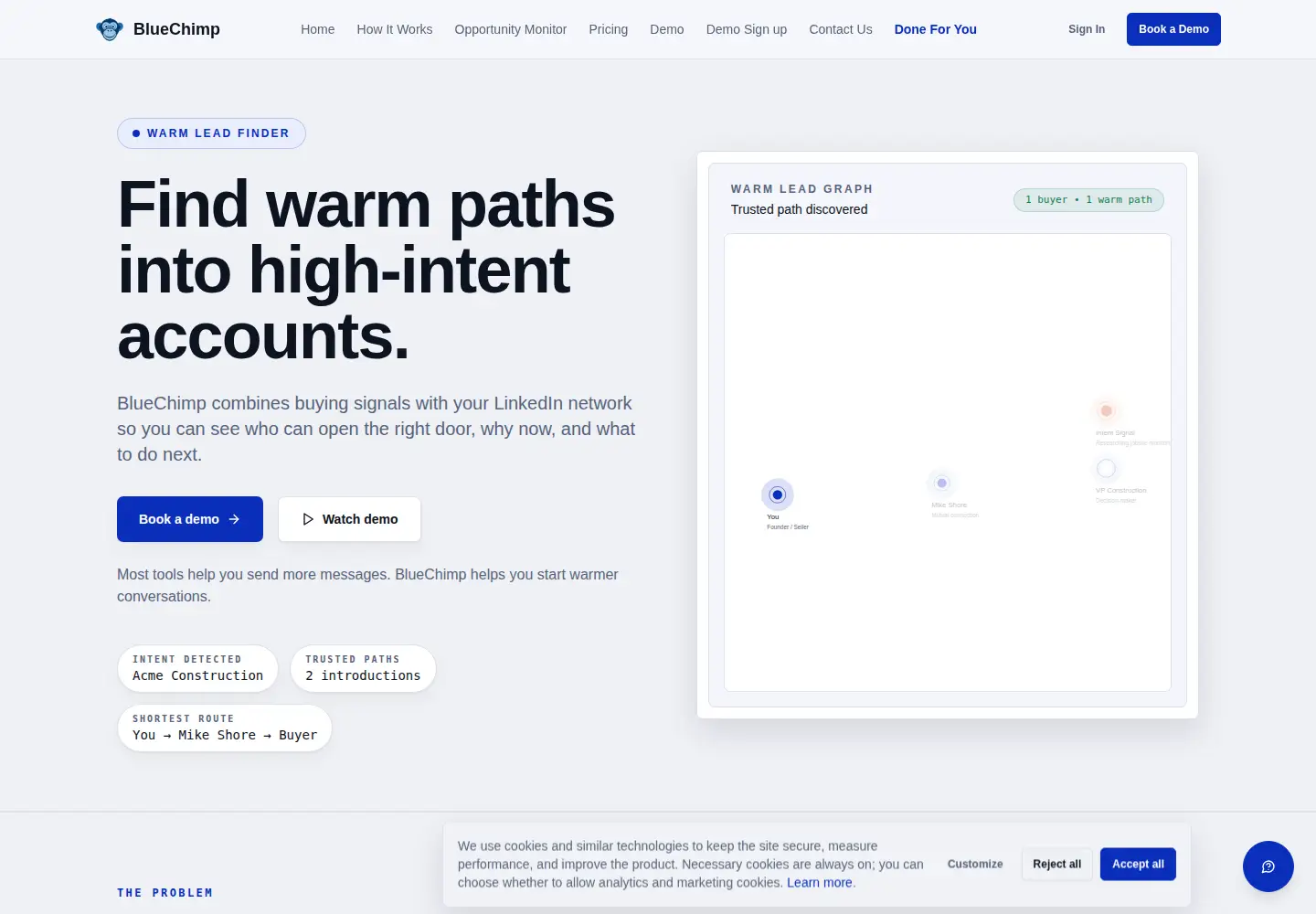 Screenshot of blue-chimp.com