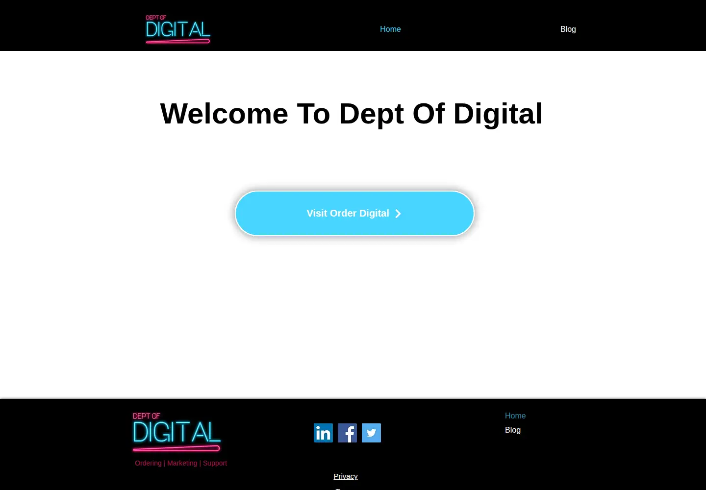 Screenshot of deptofdigital.com
