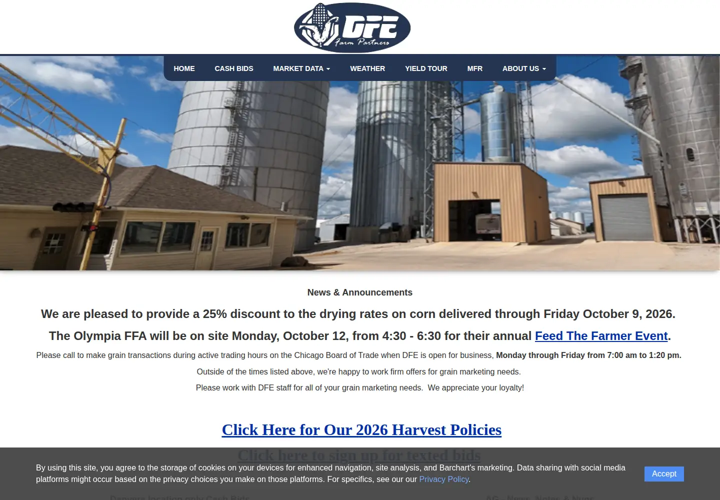 Screenshot of dfefarmpartners.com