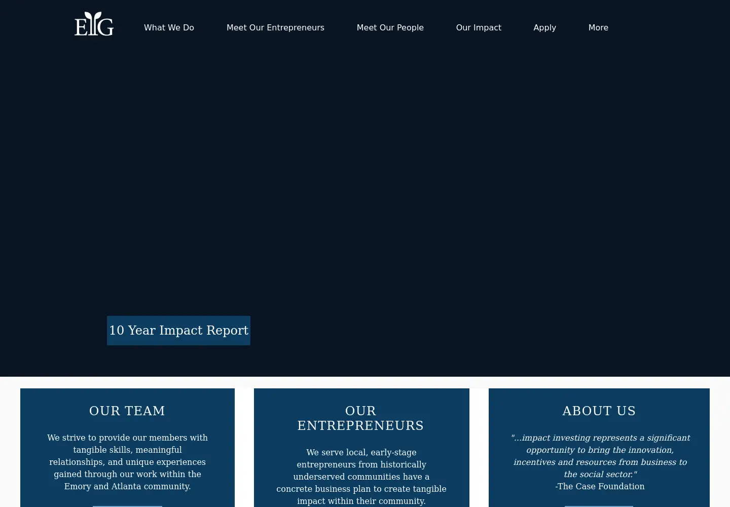 Screenshot of emoryimpactinvesting.com