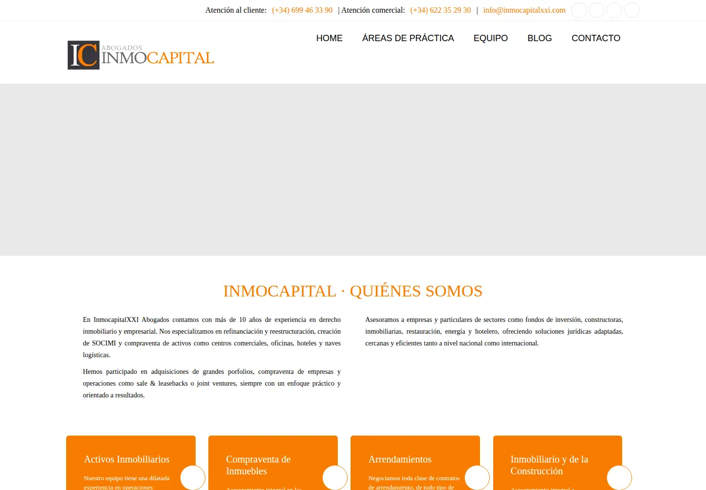Screenshot of inmocapitalxxi.com