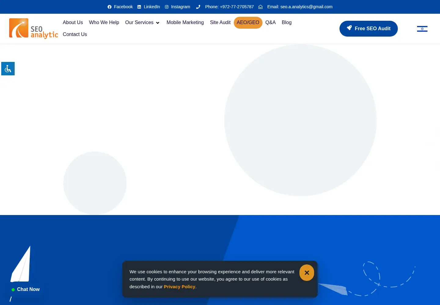 Captured homepage of seo-analytic.com in the current scan