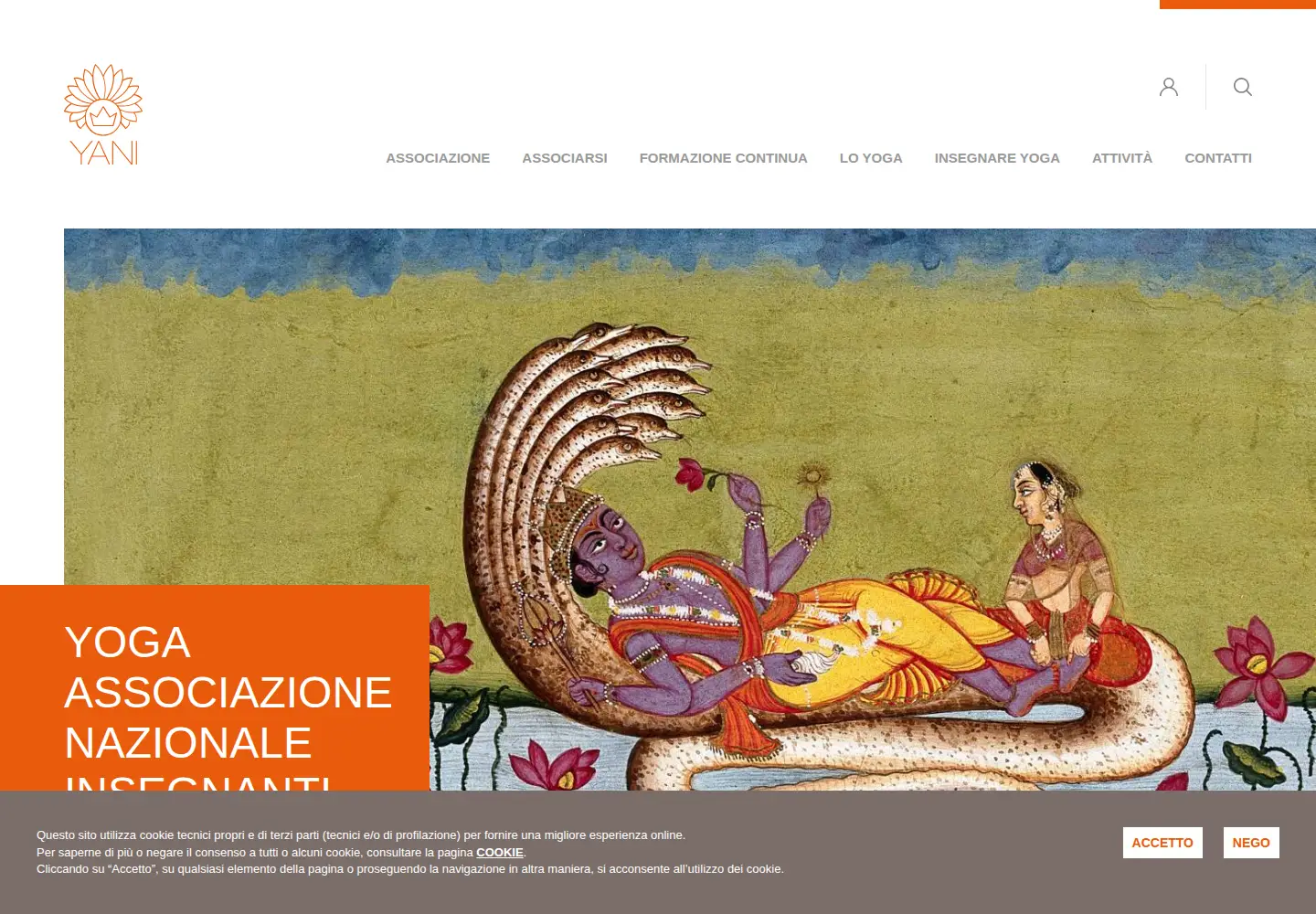 Screenshot of insegnantiyoga.it