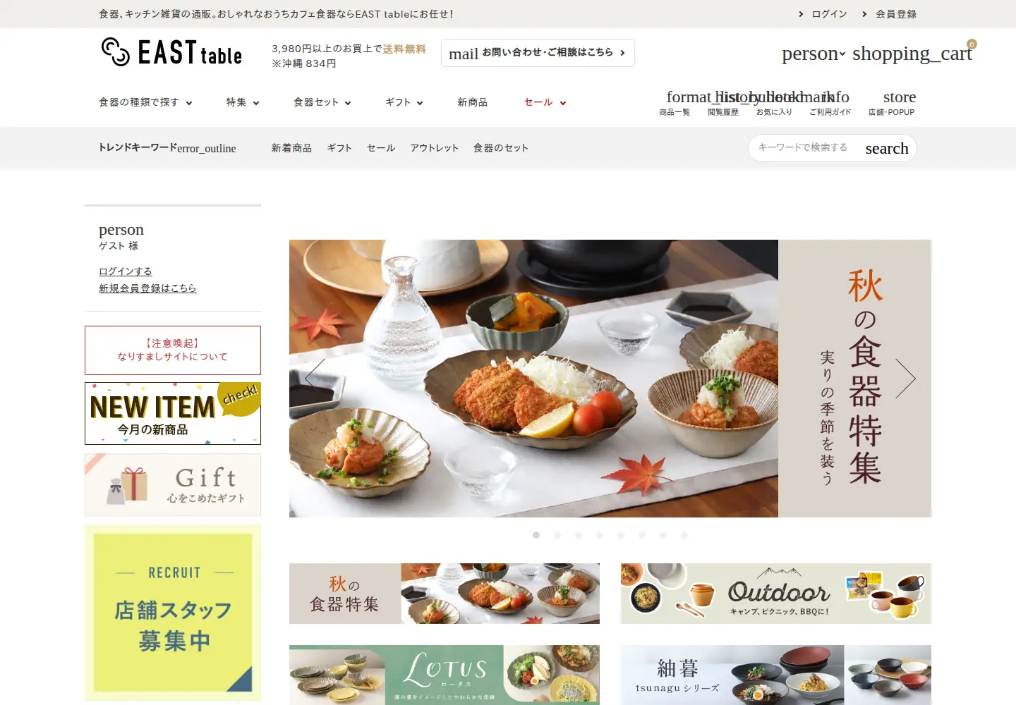 Captured homepage of t-east.jp in the current scan