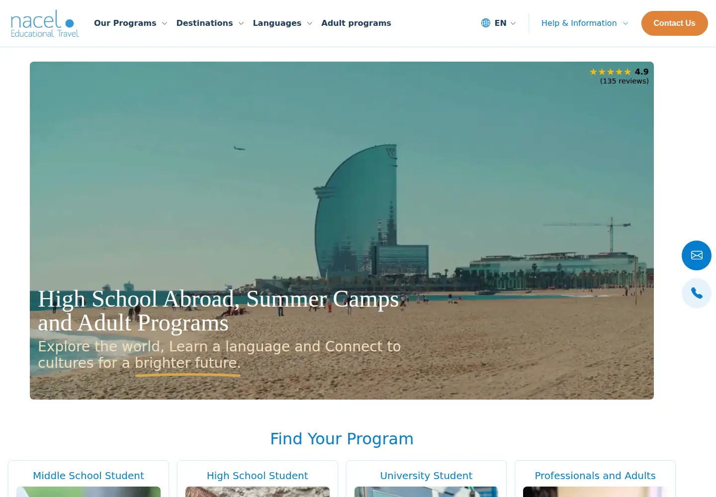Screenshot of nacel.org