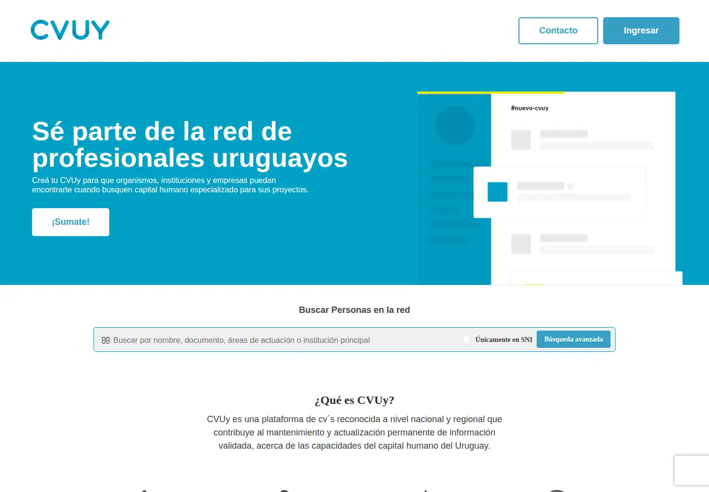 Screenshot of cvuy.uy